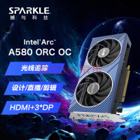 撼与科技(SPARKLE)Intel Arc A580 显卡电竞游戏剪辑视频台式电脑独显【兽人】 Intel Arc A580