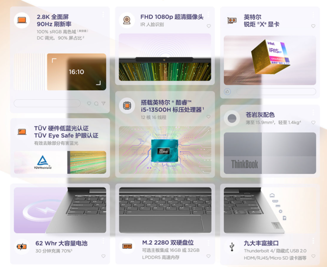 联想年终优惠购抢1212神券 ThinkBook 14+迎来史低价格