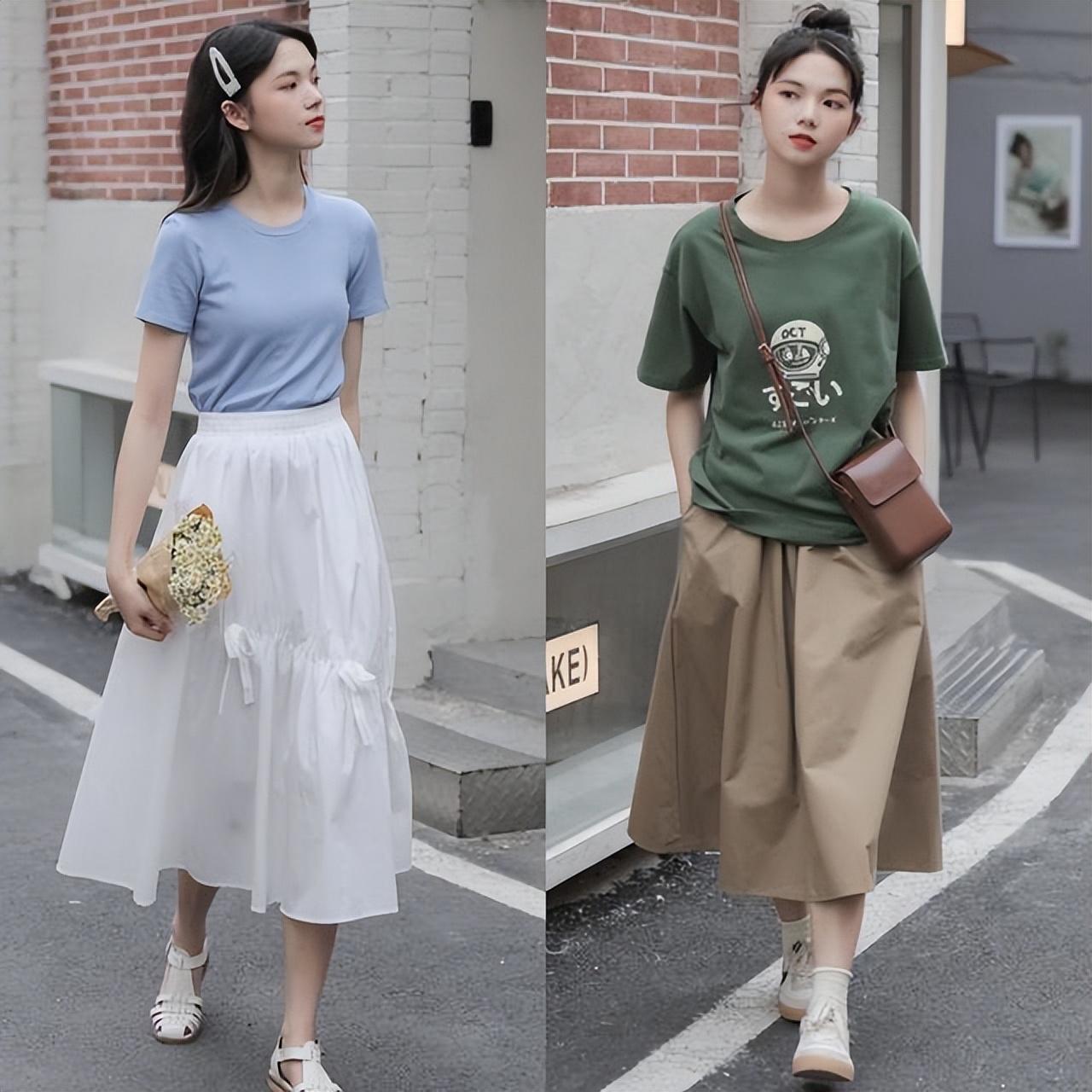 夏季穿什么显瘦_夏天穿什么短袖显白_