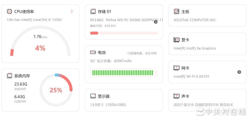 华硕a豆14 2024评测 酷睿i5-1335U展现实力
